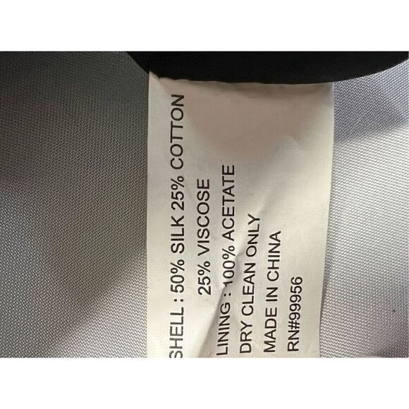 Shoshanna 8 Green Stripe Silk Blend Metallic Sleeveless Pleated Tweed Dress - Picture 8 of 9